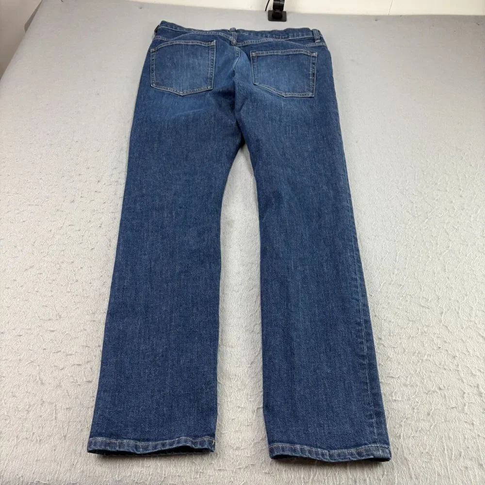 Everlane‎ Jeans Mens 33x32 Blue Slim Straight Denim Medium Wash